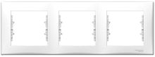 Рамка горизонтальная Schneider Electric Sedna 3-м. белый картинка